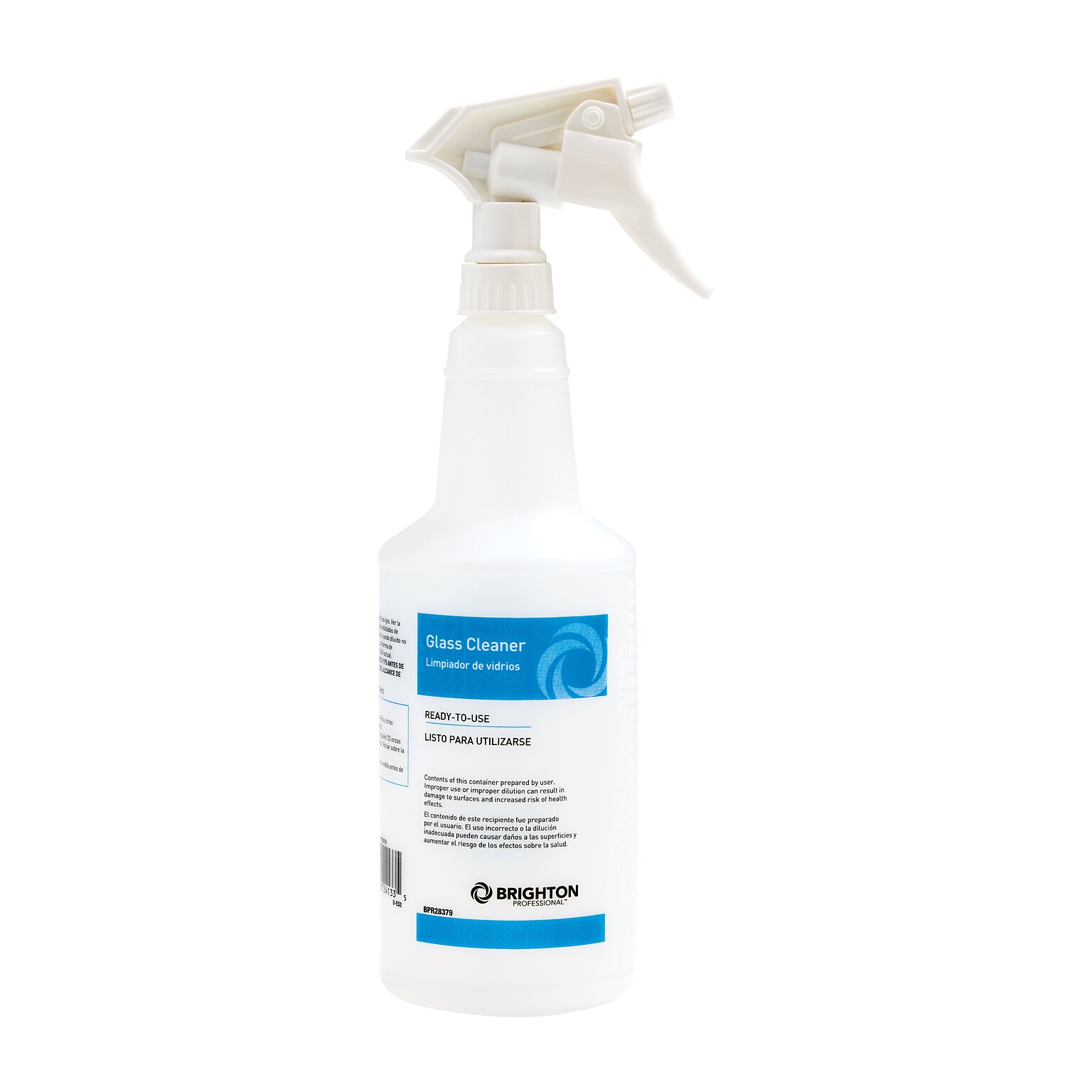 Brighton Professional™ 32oz. Bottle and Sprayer for Dissolvable Portion Packets Glass Cleaner, White (BPR28379-CC)