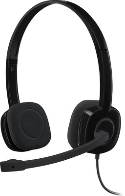 Logitech H151 Stereo Headset, Wired (981-000587)