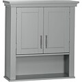 RiverRidge® Somerset 24.5H 2-Door Wall Cabinet, Gray (06-078)