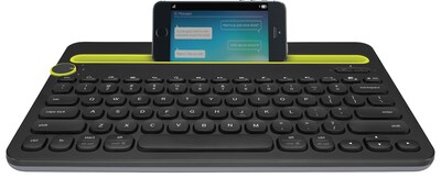 Logitech K480 Wireless Bluetooth Keyboard, Multi-Device, Black (920-006342)