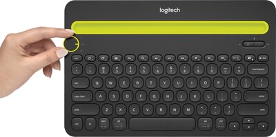 Logitech K480 Wireless Bluetooth Keyboard, Multi-Device, Black (920-006342)
