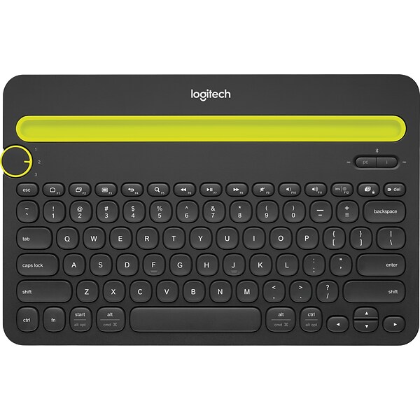 Logitech K480 Wireless Bluetooth Keyboard, Multi-Device, Black (920-006342)