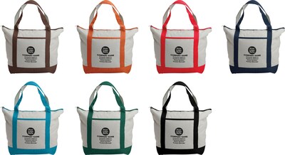 Custom Shopping Bag-Embroidered; 13-1/2x17, (QL35478)