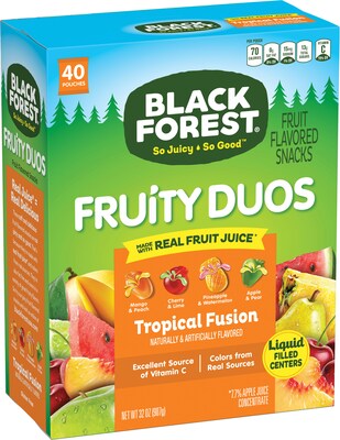 Black Forest® Fruit Duos Mixed Pouches, Pack of 40 (FER01373)