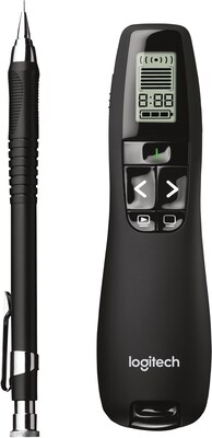 Logitech R800 Professional Laser Pointer, 100' Range, Green (910-001350)