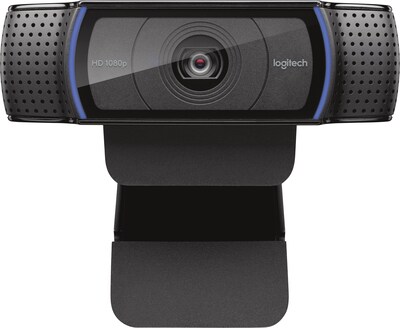 Logitech C920 Pro Computer Webcam With Dual Stereo Microphones, HD 1080p, Black (960-000764)