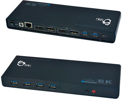 SIIG USB 3.0 4K Dual Video Docking Station, USB C (JU, DK0411, S1)