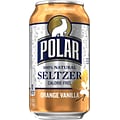 Polar® Orange Vanilla Seltzer, 12 oz. Cans, Pack of 24 (1000261)