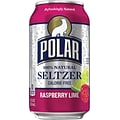 Polar® Raspberry Lime Seltzer, 12 oz. Cans, 24 Pack (1000230)