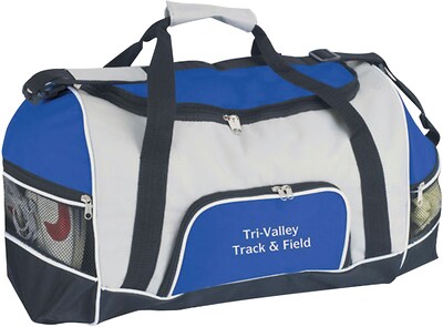 Custom Tri-Pocket Sports Duffel; 12x18, (QL43235)