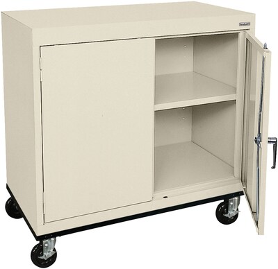 Sandusky Elite 36 H Transport Work Height Storage Cabinet With 2