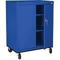 Sandusky Elite 48H Transport Work Height Storage Cabinet with 3 Shelves, Blue (TA21362442-06)