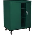 Sandusky Elite 48H Transport Work Height Storage Cabinet with 3 Shelves, Forest Green (TA21362442-08)