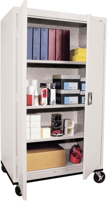 Sandusky 60H Transport Steel Storage with 4 Shelves, Gray (TA3R362460-05)
