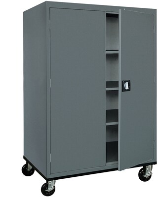 Sandusky 60 Transport Mobile Steel Storage Cabinet With 4 Shelves