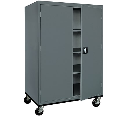 Sandusky 60 Transport Mobile Steel Storage Cabinet With 4 Shelves