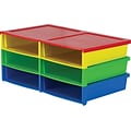 Storex Quick Stack Literature Organizer with 6 Compartments, 8.7 x 13.6 x 20.5, Classroom Colors (61656E01C)