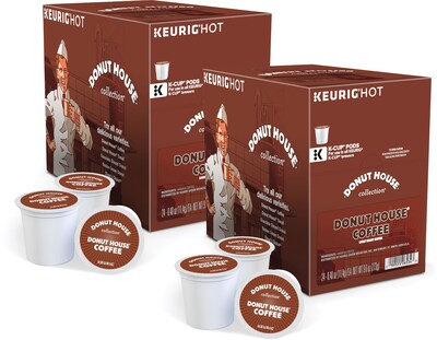 BOGO 50% OFF Donut House Coffee, Keurig® K-Cup® Pods, Medium Roast, 24/Box