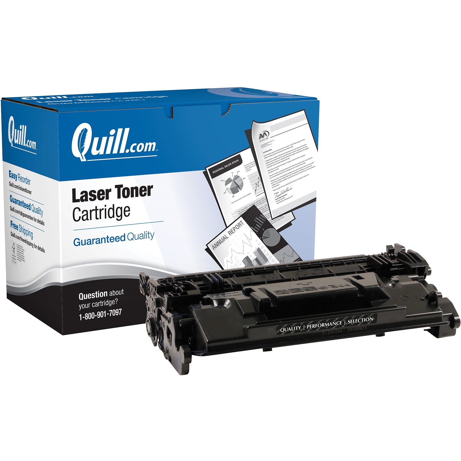 Quill Brand® Remanufactured Black Standard Yield Toner Cartridge Replacement for HP 87A (CF287A) (Lifetime Warranty)
