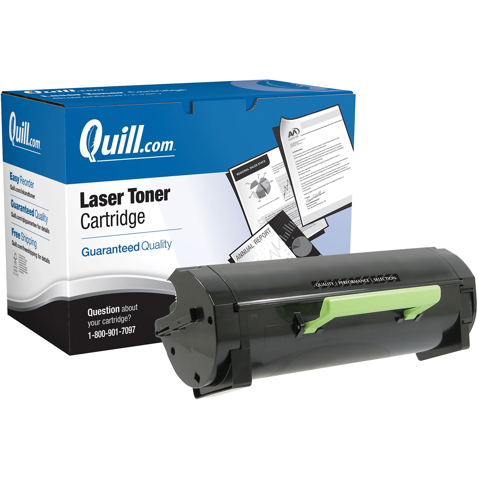 Quill Brand® Remanufactured Black High Yield Toner Cartridge Replacement for Dell S2830 (3RDYK) (Lifetime Warranty)