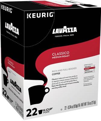 Lavazza Classico Coffee, Keurig® K-Cup® Pods, Medium Roast, 22/Box (6001)