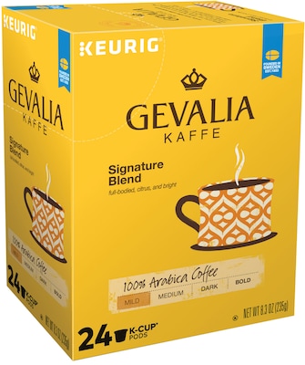 Gevalia Signature Blend Coffee, Keurig® K-Cup® Pods, Light Roast, 24/Box (5305)