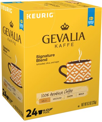Gevalia Signature Blend Coffee Keurig® K-Cup® Pods, Light Roast, 24/Box (5305)