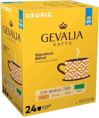 Gevalia Signature Blend Decaf Coffee, Keurig® K-Cup® Pods, Light Roast, 24/Box (5471)