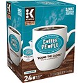 Coffee People Round The Clock Coffee, Keurig® K-Cup® Pods, Medium Roast, 24/Box (5000202777)