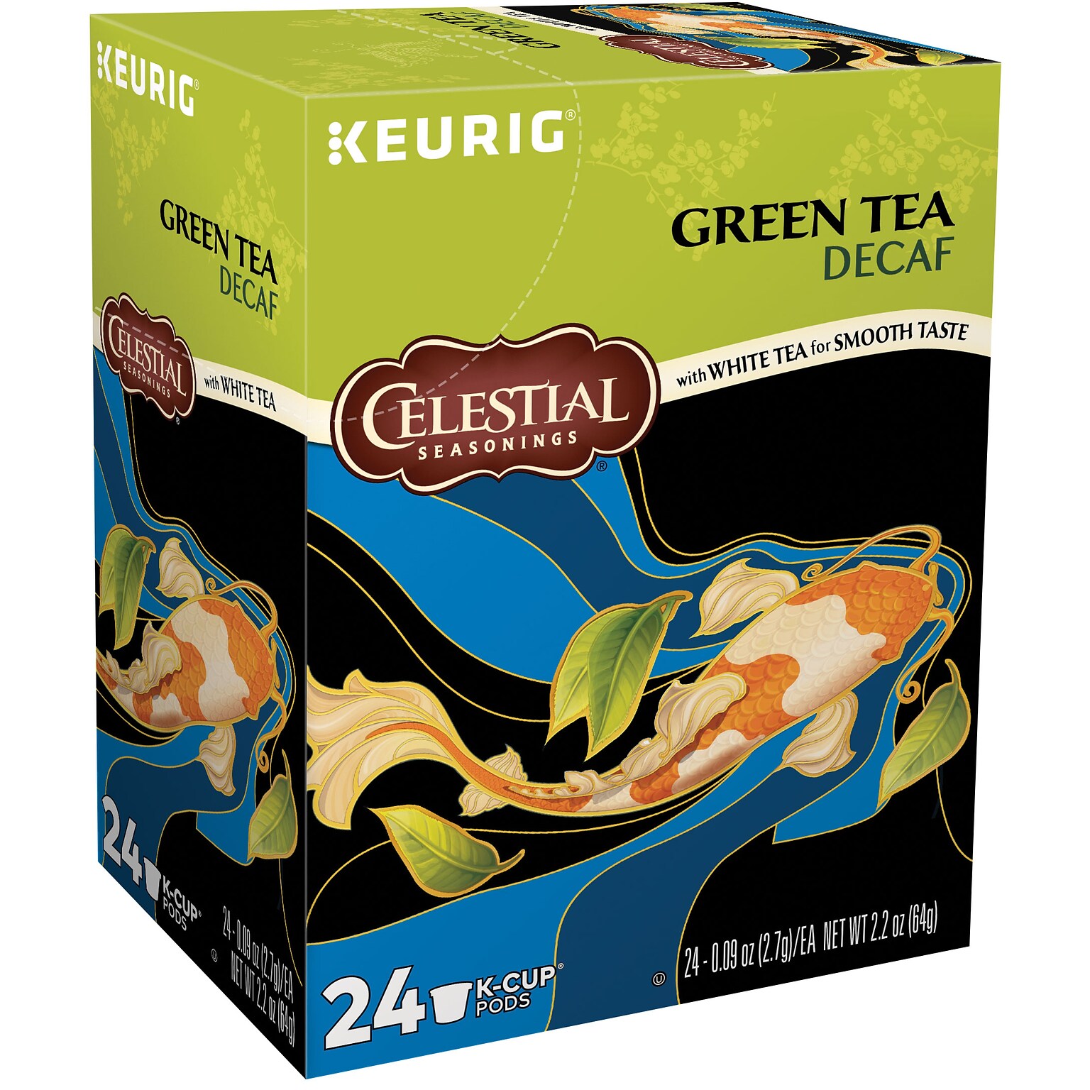 Celestial Seasonings Green Tea Decaf, Keurig® K-Cup® Pods, 24/Box (14737)