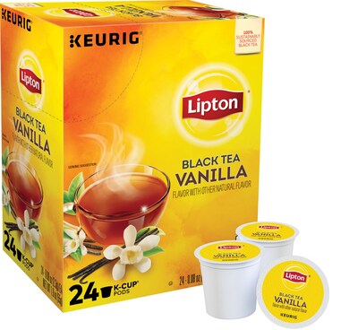 Lipton Vanilla Black Tea, Keurig® K-Cup® Pods, 22/Box (GMT6867)