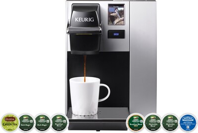 Keurig K150 Commercial Brewing System 5 Cups Coffee Maker, Silver/Black (5000057334)