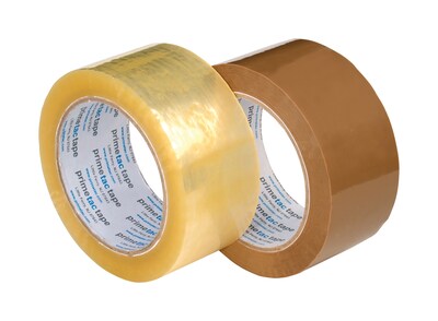 SI Products Carton Sealing Tape for Hand Held Dispensers, 2" x 110 yds,Clear, 36 Rolls/CT (640-2X110)