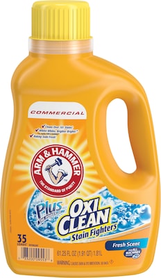Arm & Hammer OxiClean Concentrated Liquid Laundry Detergent, 61.25 oz (3320000107)
