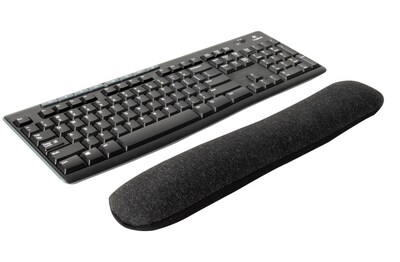 Staples TECH Beaded Non-Skid Wrist Rest, Black/Gray (23943)