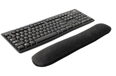 Staples Beaded Wrist Rest, Black/Gray (23943)