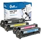 Quill Brand® Remanufactured B/C/Y/M Standard Laser Toner Cartridge Replacement for HP 131A, 4/PK (CF210AQ1)