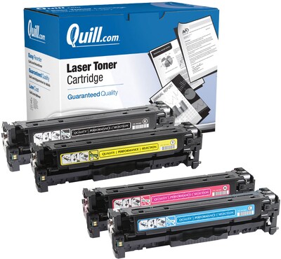 Quill Brand® Remanufactured Black/Cyan/Yellow/Magenta Standard Laser Toner Cartridge Replacement for