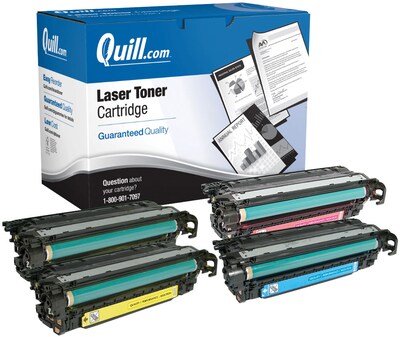 Quill Brand® Remanufactured Black/Cyan/Yellow/Magenta Standard Laser Toner Cartridge Replacement for