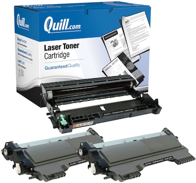 Quill Brand® Remanufactured Black HY Laser Toner Cartridge/Black Standard Yield Drum Replacement for