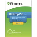 QuickBooks Desktop Pro 2019, for 3 Users, Windows, 1 Year, Download