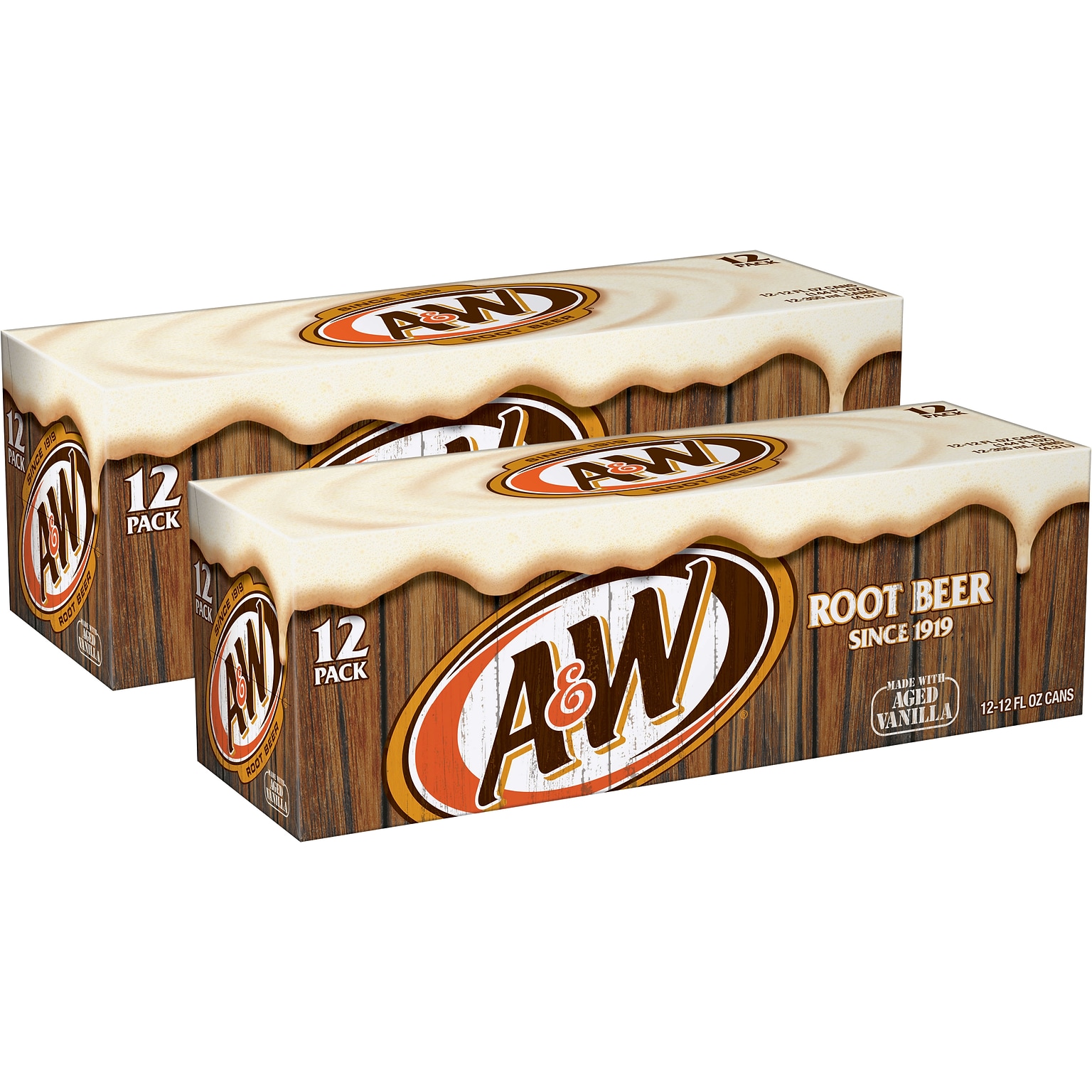 A&W Root Beer Soda, 12 oz., 24/Carton (10000852)