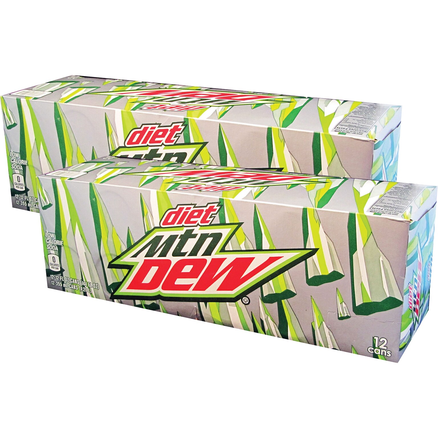 Mountain Dew Diet Soda, 12 oz., 24/Carton (83777)