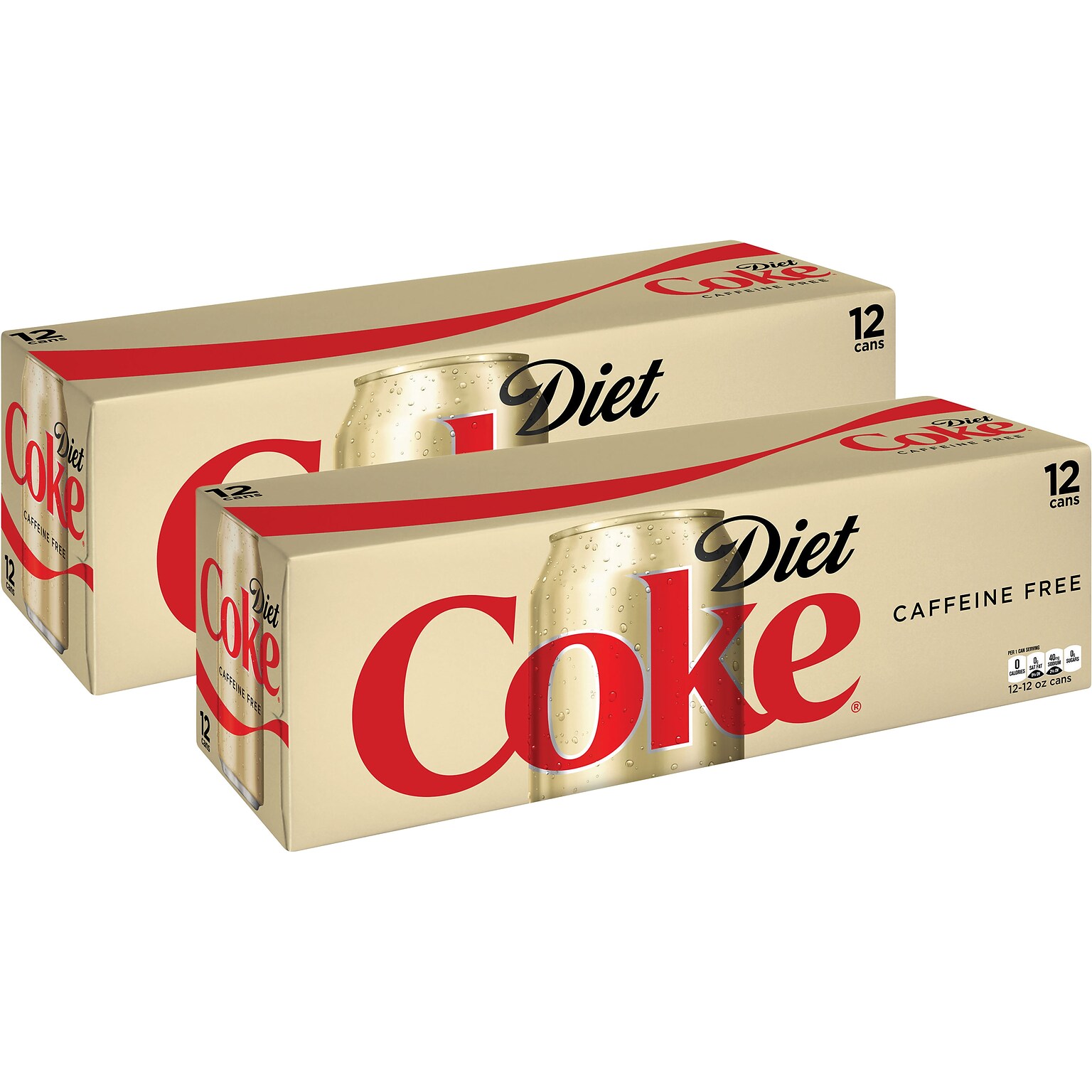 Coca-Cola Diet Coke Original Caffeine Free Soda, 12 Oz., 24/Carton (00049000029345)