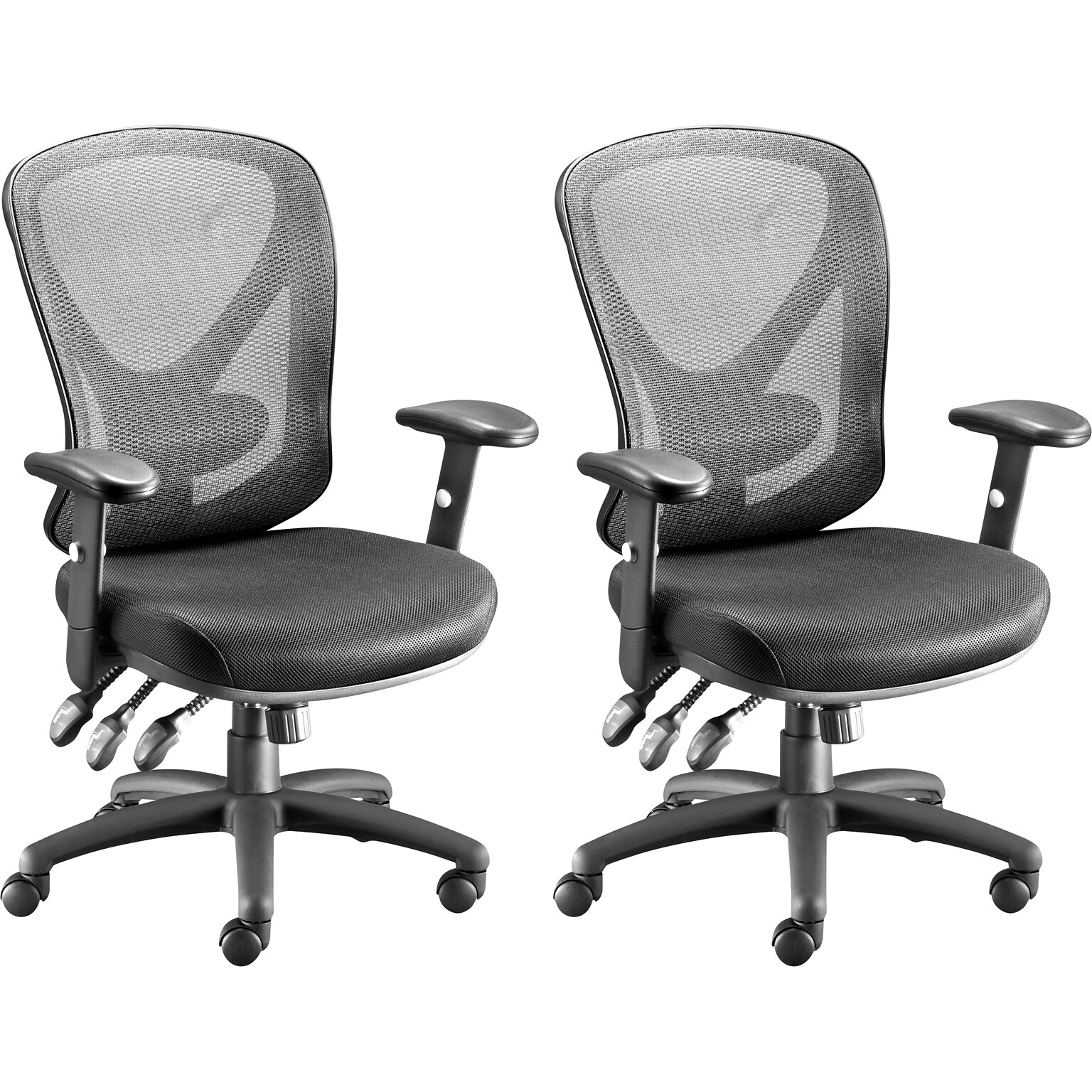 Buy 1 Get 1 FREE Quill Brand® Carder Office Chair with Arms, Black
