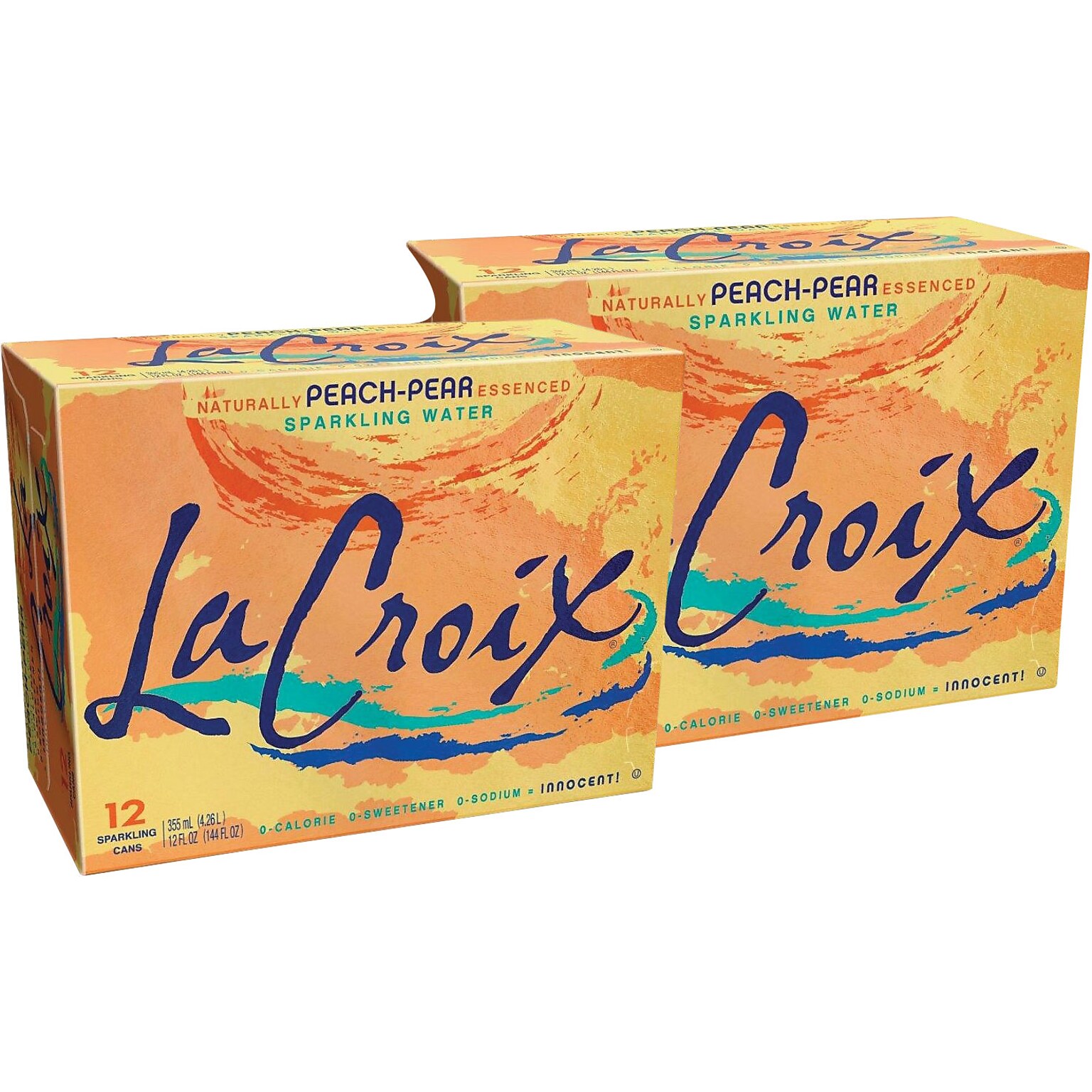 LaCroix Peach-Pear Sparkling Water, 12 oz., 24/Carton (NAV40102)