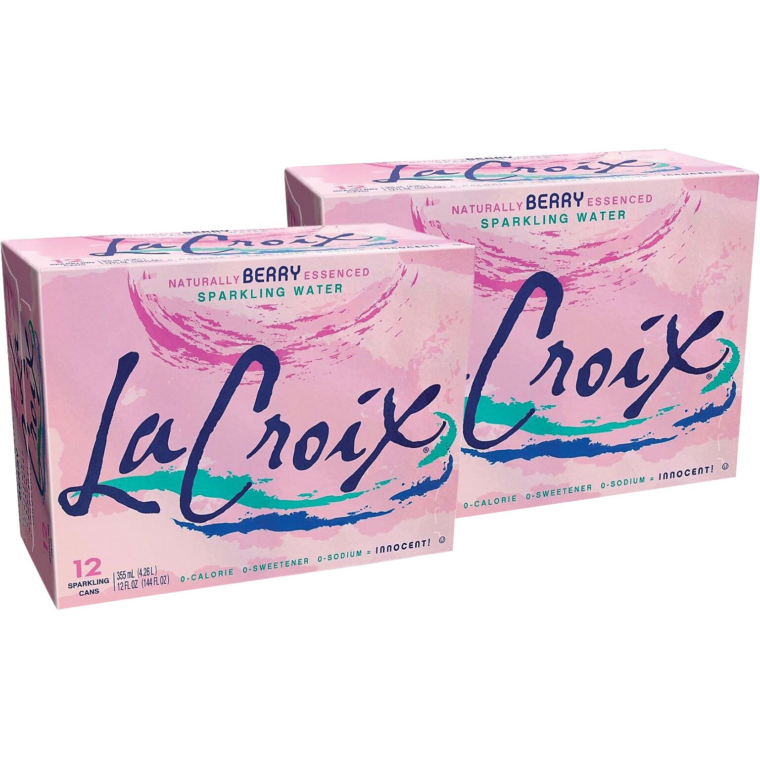 LaCroix Berry Sparkling Water, 12 oz., 24/Carton (NAV40156)