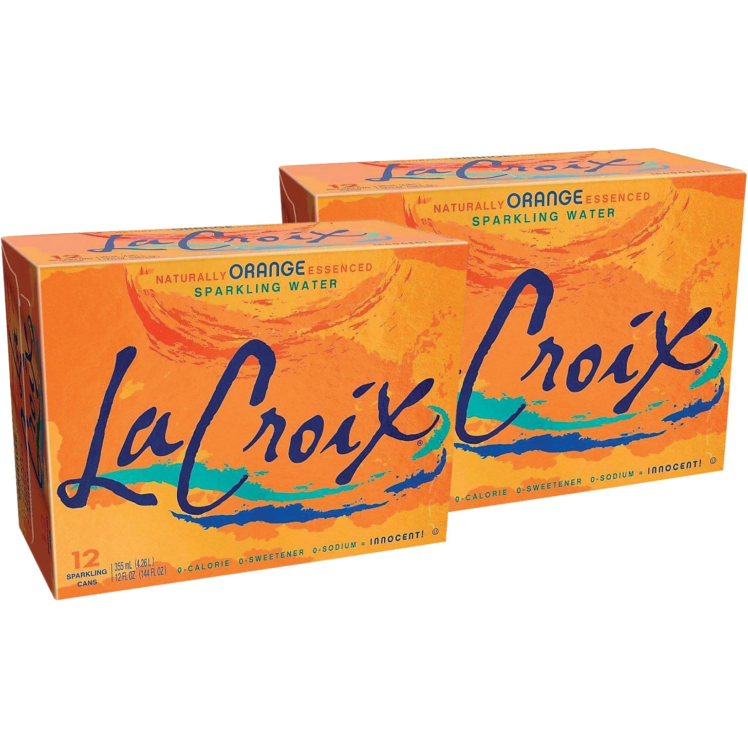 LaCroix Orange Sparkling Water, 12 oz., 24/Carton (NAV40129)