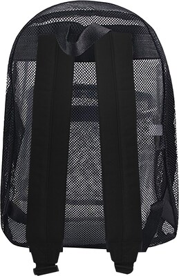 Staples Mesh Backpack, Black (29693)