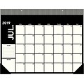 2019-2020 Emily + Meritt  21 3/4 X 17 Academic Calendar, 12 Months, July Start, The Large Desk Pad Calendar (EM200-704A-20)